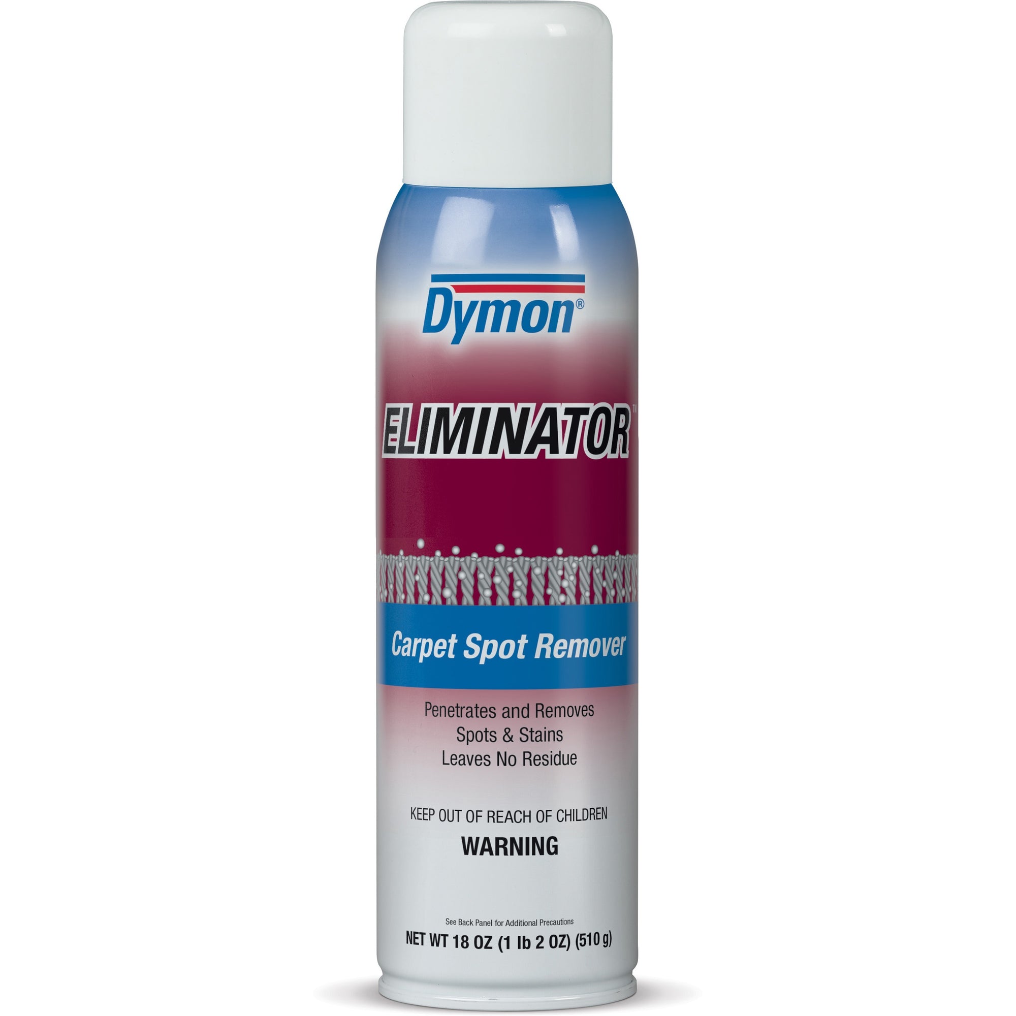 Dymon Eliminator Carpet Spot Remover/Cleaner - 18 oz (1.12 lb) - 12 / Carton - Water Based, Deodorize, Textured - White