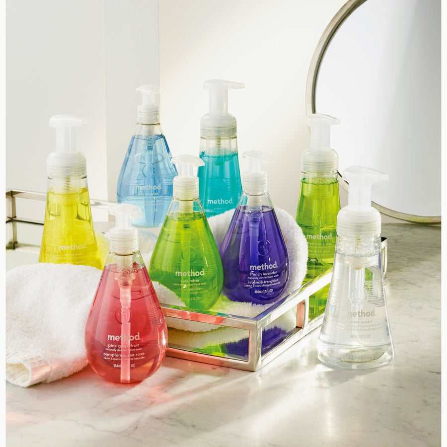 method-foaming-hand-soap-lemon-mint-scentfor-10-fl-oz-2957-ml-pump-bottle-dispenser-hand-lemon-yellow-paraben-free-phthalate-free-triclosan-free-6-carton_mth01162ct - 2