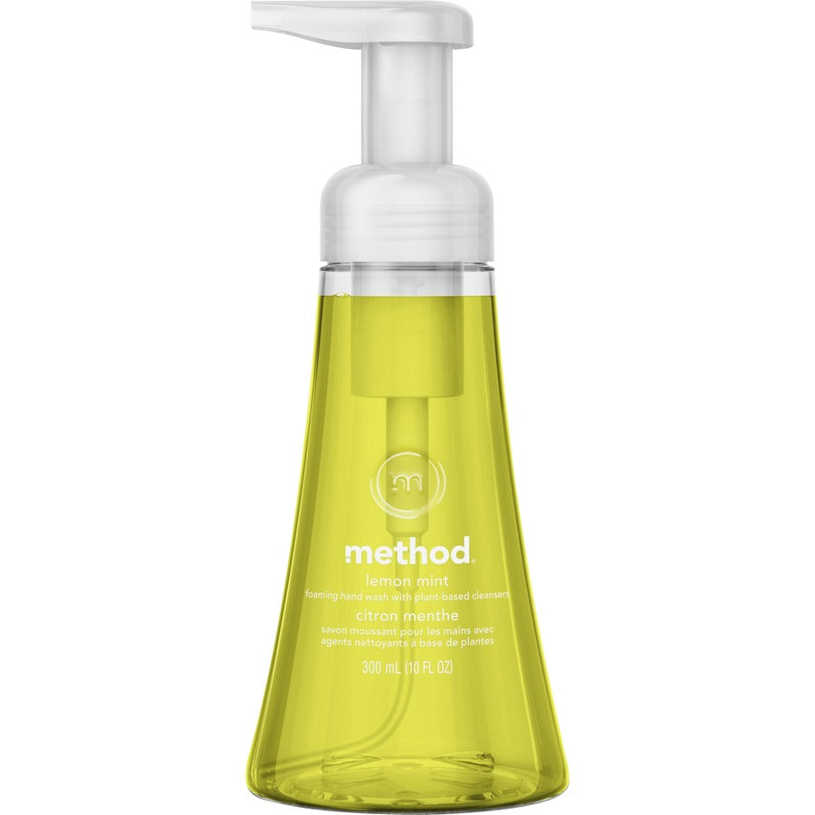 method-foaming-hand-soap-lemon-mint-scentfor-10-fl-oz-2957-ml-pump-bottle-dispenser-hand-lemon-yellow-paraben-free-phthalate-free-triclosan-free-6-carton_mth01162ct - 3