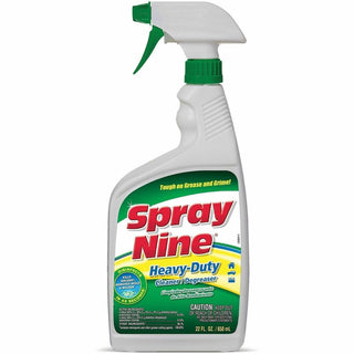 Spray Nine Heavy-Duty Cleaner/Degreaser w/Disinfectant - For Multi Surface - 22 fl oz (0.7 quart)Bottle - 12 / Carton - Disinfectant - Clear