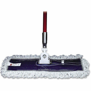 Rubbermaid Commercial Looped Fringe Finish Mop - 5" Width x 18" Length - Rayon, Synthetic - 6 / Carton