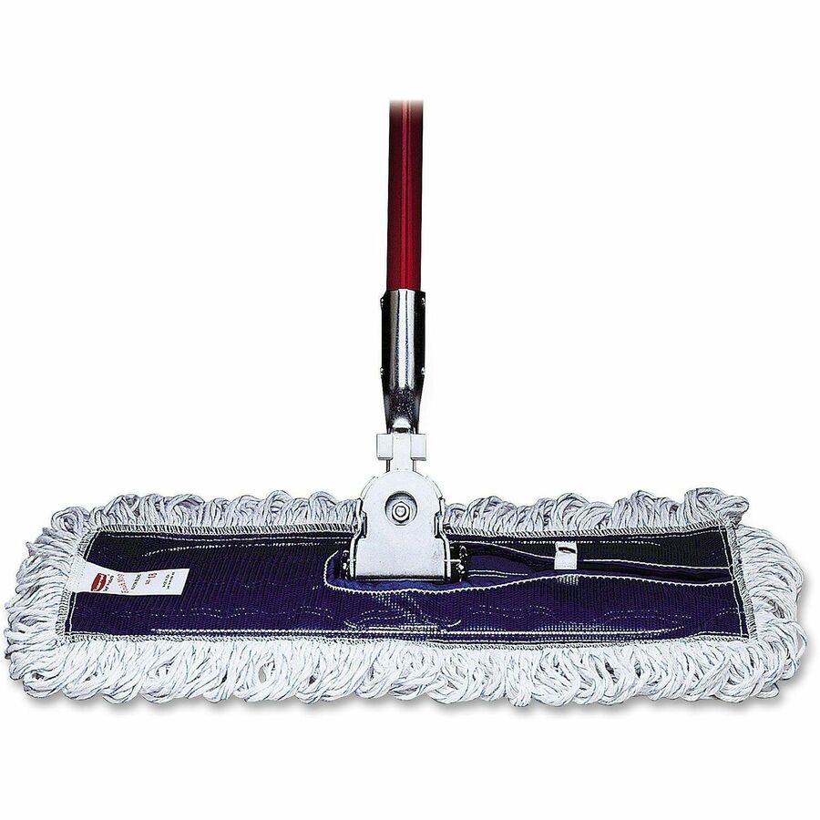 Rubbermaid Commercial Looped Fringe Finish Mop - 5" Width x 18" Length - Rayon, Synthetic - 6 / Carton