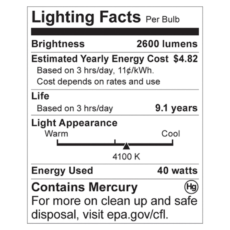 Satco 40-watt T4 Spiral CFL Bulb