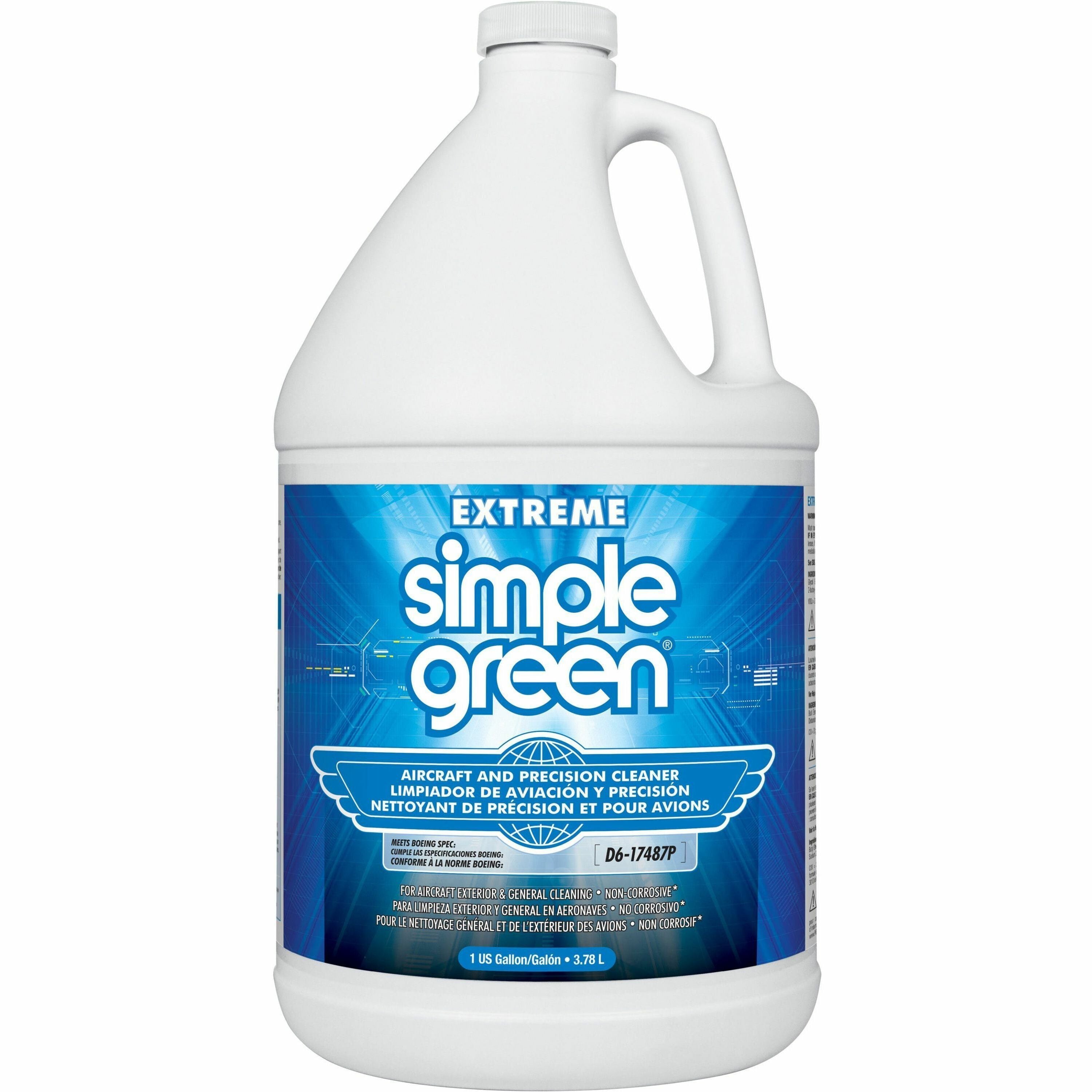 Simple Green Extreme Aircraft/Precision Cleaner - 1 gal - Unscented - 4 / Carton - Clear - 1