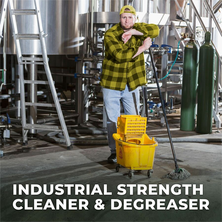 Simple Green Industrial Cleaner/Degreaser - Concentrate - 24 fl oz (0.8 quart) - Lemon Scent - 12 / Carton - Non-toxic, Butyl-free, Phosphate-free, Non-abrasive, Non-corrosive, Deodorize - Lemon