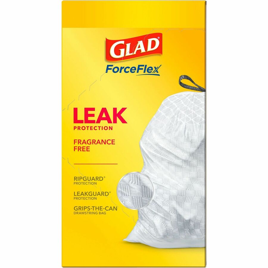 Glad ForceFlex Tall Kitchen Drawstring Trash Bags
