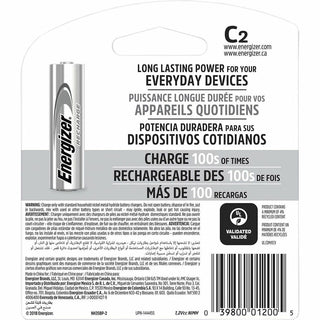 Energizer Recharge Universal Rechargeable C Battery 2-Packs - For Multipurpose - Battery Rechargeable - C - 48 / Carton