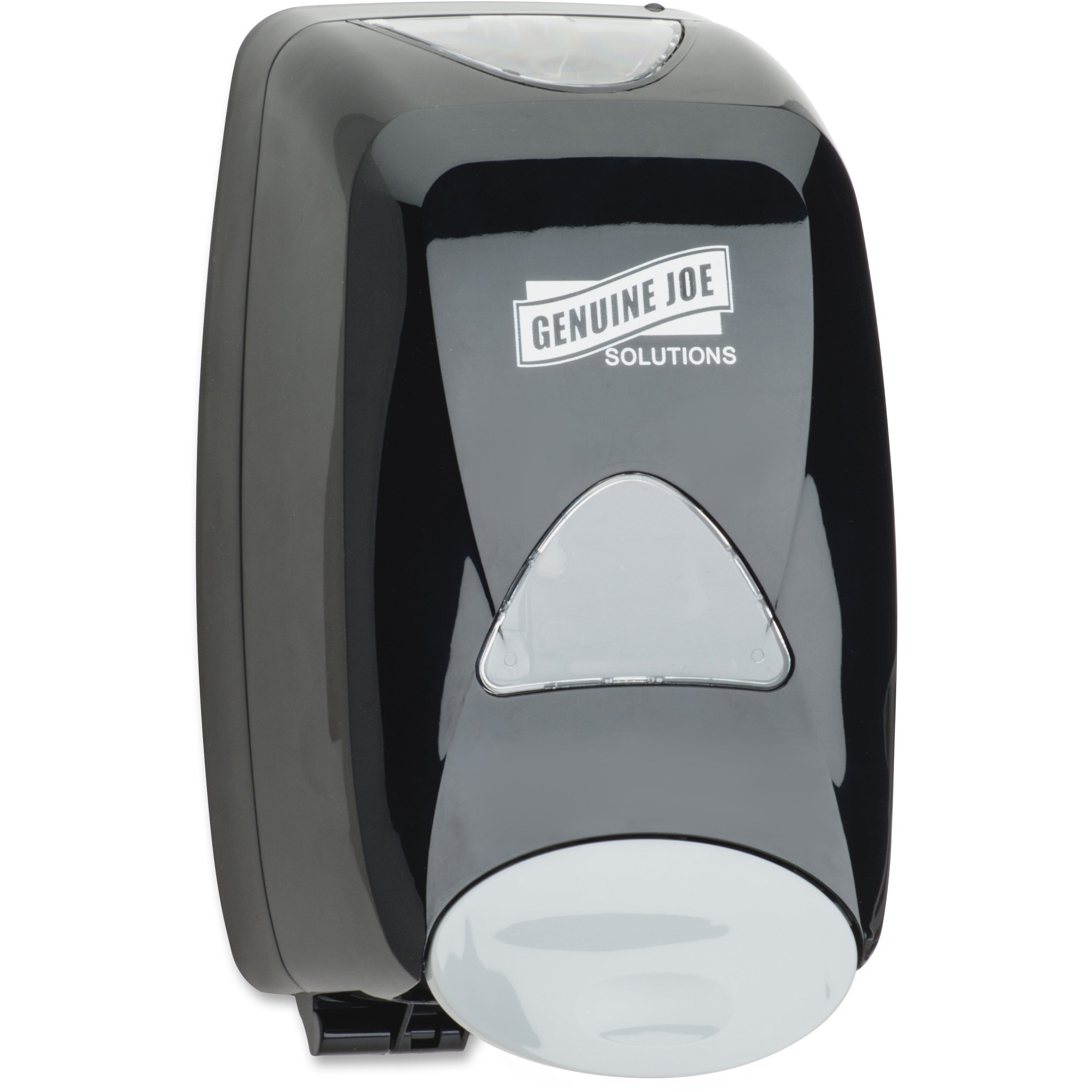 Genuine Joe Solutions Soap Dispenser - Manual - 1.32 quart Capacity - Black - 1Each - 2