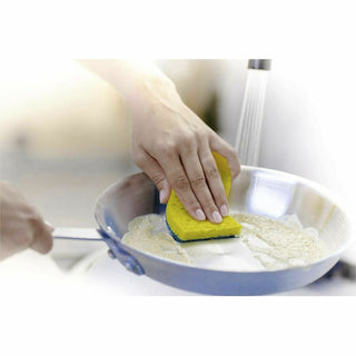 Scotch-Brite Heavy-Duty Scrub Sponges - 2.8" Height x 4.5" Width x 0.6" Depth - 36/Carton - Green, Yellow