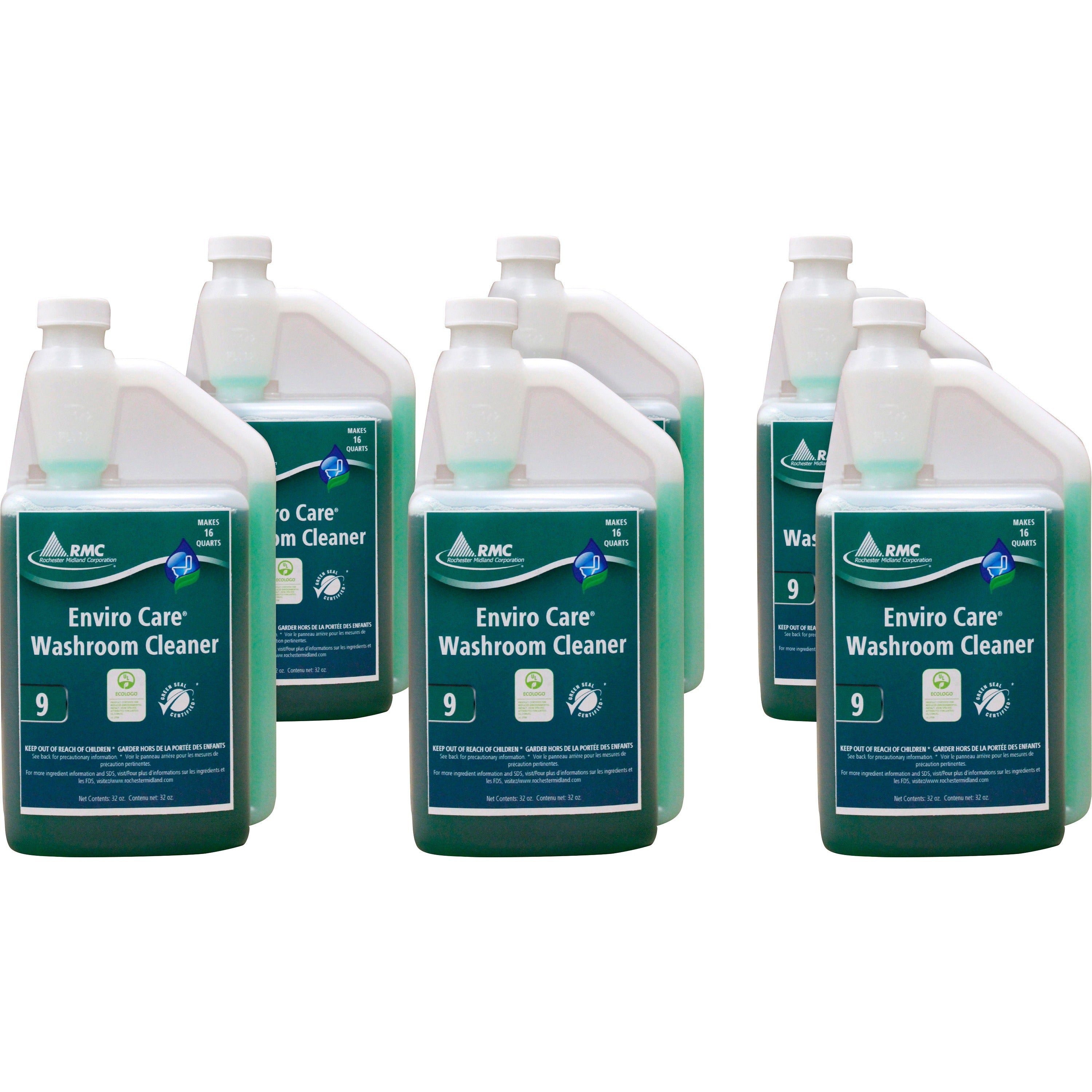 rmc-enviro-care-washroom-cleaner-concentrate-32-fl-oz-1-quart-6-carton-bio-based-phosphate-free-non-toxic-blue-green_rcm12002014ct - 1