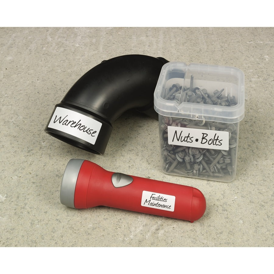Durable Permanent Multi-Surface ID Labels, Inkjet/Laser Printers, 1.25 x 3.5, White, 4/Sheet, 10 Sheets/Pack