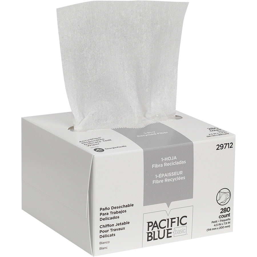 pacific-blue-basic-accuwipe-recycled-disposable-delicate-task-wipers-for-precision-part-instrument-lens-absorbent-soft-non-abrasive-disposable-streak-free-fiber-280-box-60-carton-white_gpc29712ct - 3