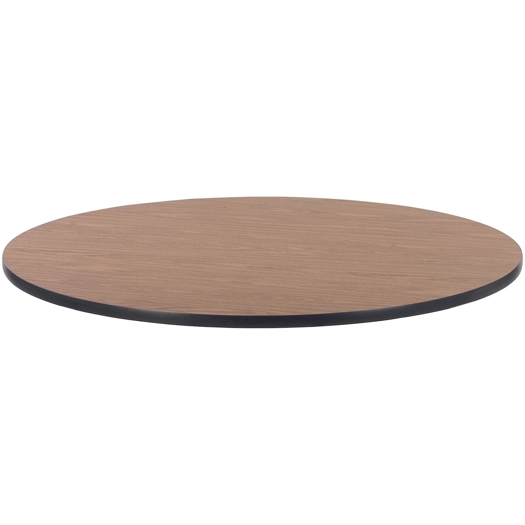 Lorell Classroom Activity Tabletop - For - Table TopHigh Pressure Laminate (HPL) Round, Medium Oak Top x 1.13" Table Top Thickness x 48" Table Top Diameter - Assembly Required - 1 Each