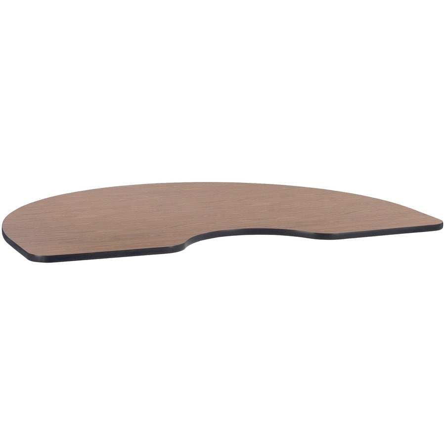 Lorell Classroom Activity Tabletop - For - Table TopHigh Pressure Laminate (HPL) Kidney-shaped, Medium Oak Top x 72" Table Top Width x 48" Table Top Depth x 1.13" Table Top Thickness - 1 Each
