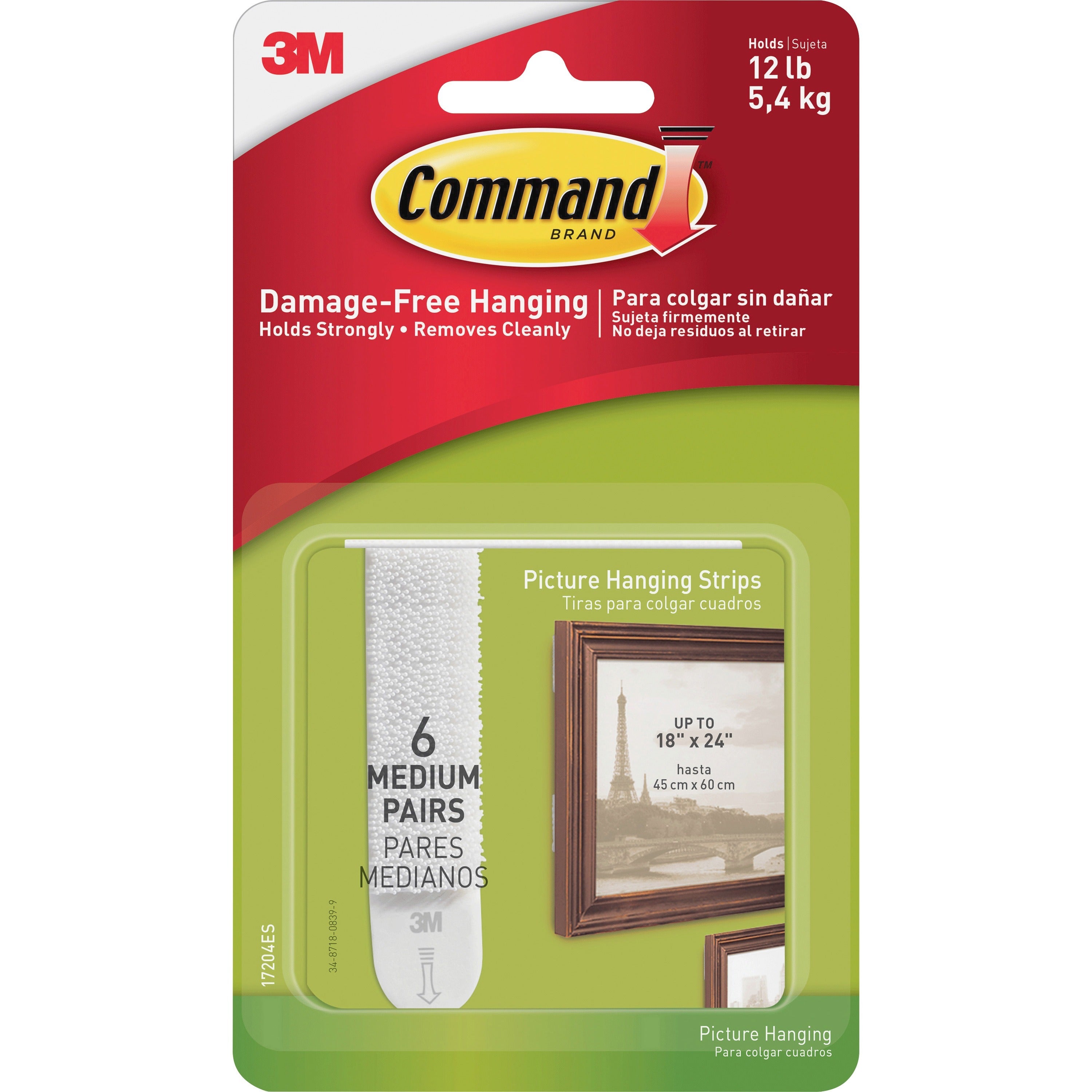 command-medium-picture-hanging-strips-275-length-x-075-width-rubber-resin-backing-6-pack-white_mmm17204es - 1