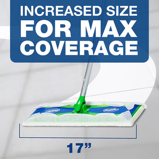 Swiffer Max Dry Cloth Refills - 17.9" Width x 10" Depth - Cloth - White - 96 / Carton