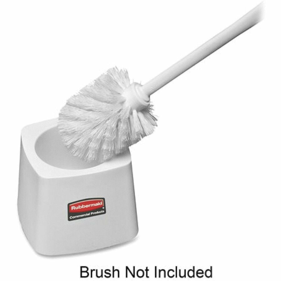 Rubbermaid Commercial Toilet Bowl Brush Holder - Vertical - Plastic - 24 / Carton - White