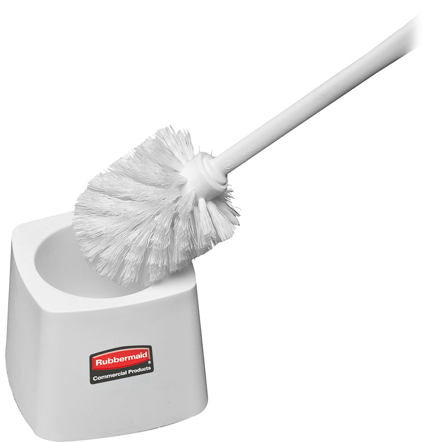 rubbermaid-commercial-toilet-bowl-brush-holder-vertical-plastic-24-carton-white_rcp631100ct - 2