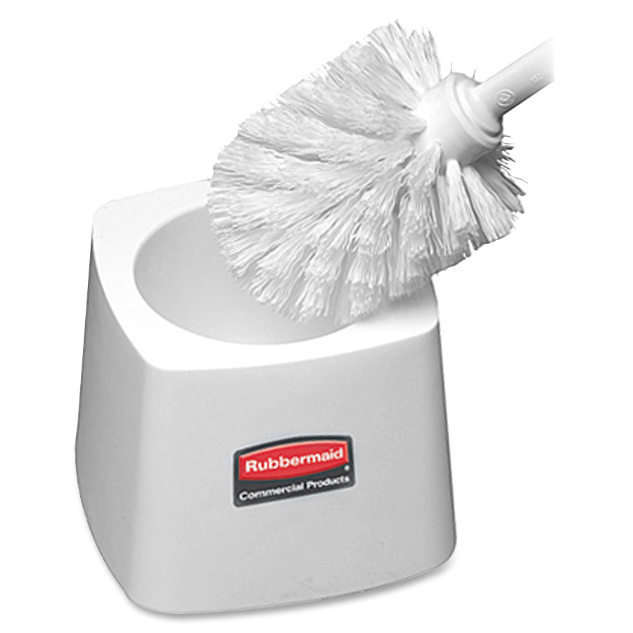 rubbermaid-commercial-toilet-bowl-brush-holder-vertical-plastic-24-carton-white_rcp631100ct - 3