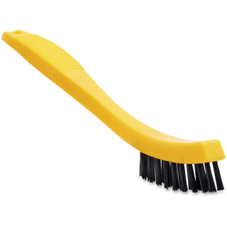rubbermaid-commercial-tile-grout-brush-080-plastic-bristle-85-overall-length-12-carton-black-yellow_rcp9b5600bkct - 1