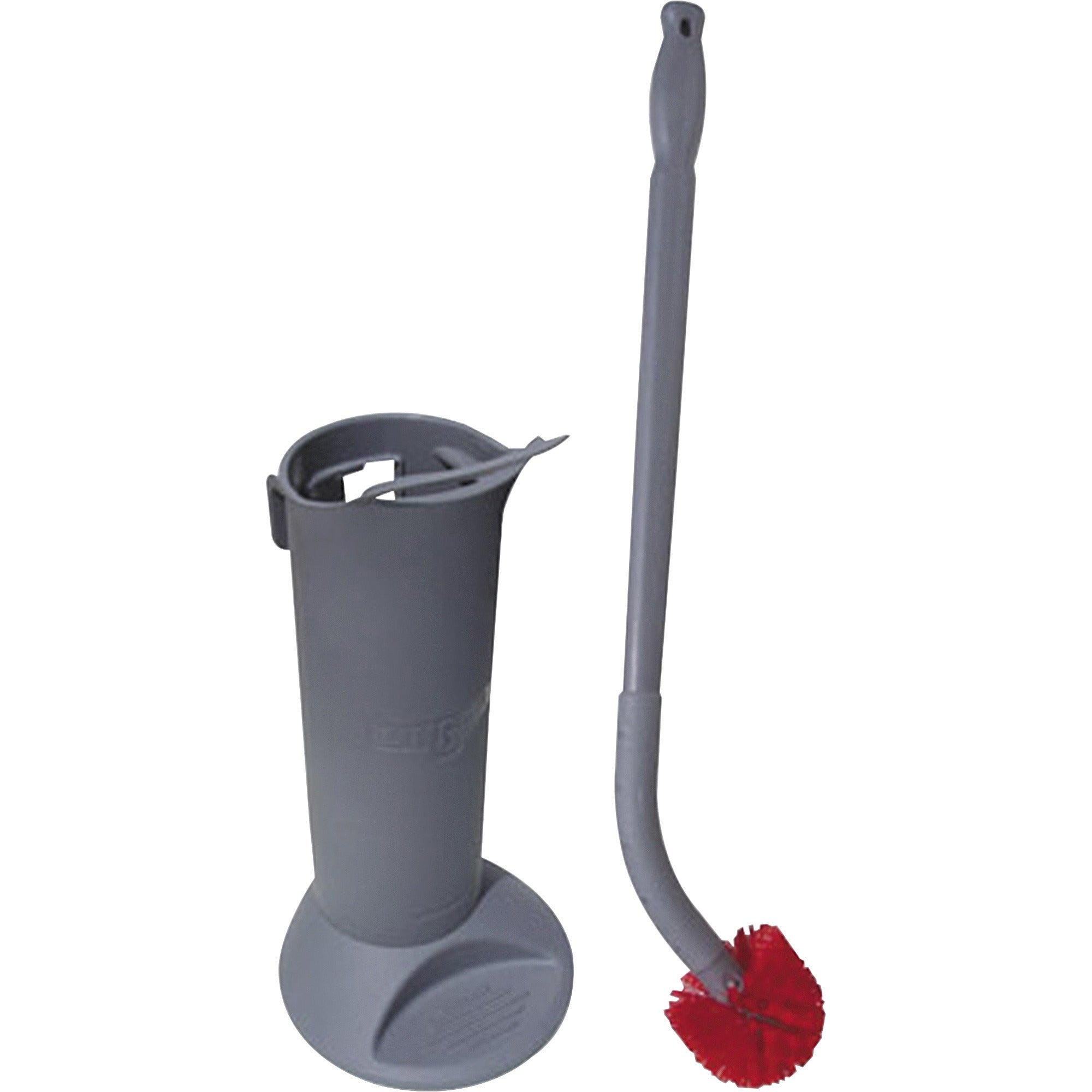 unger-ergo-toilet-bowl-brush-set-nylon-bristle-26-handle-length-plastic-handle-5-carton-gray_ungbbwhrct - 1