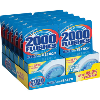 wd-40-2000-flushes-blue-bleach-bowl-cleaner-tablets-concentrate-350-oz-022-lb-12-carton-antibacterial-deodorant-blue_wdf208017ct - 1