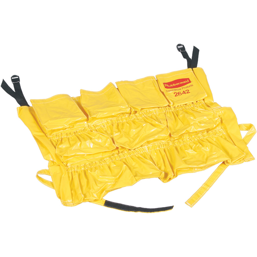 rubbermaid-commercial-brute-utility-container-caddy-bag--12-pockets-205-height-x-20-depth-yellow-nylon-6-carton_rcp264200ywct - 4