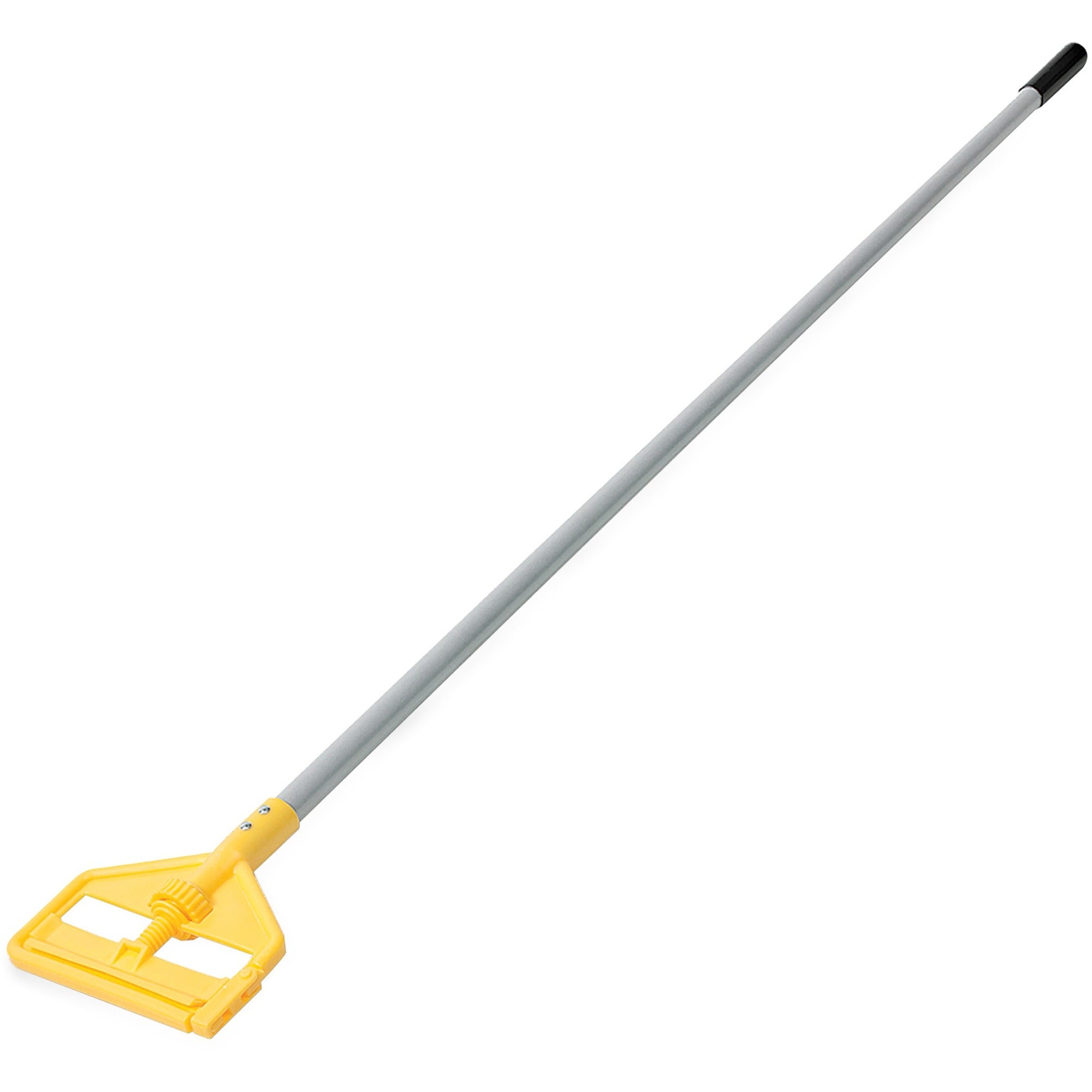 rubbermaid-commercial-invader-wet-mop-60-aluminum-handle-60-length-yellow-gray-aluminum-plastic-12-carton_rcph126ct - 1