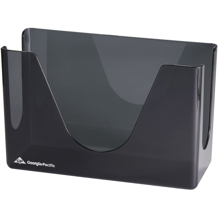 Georgia-Pacific Countertop C-Fold/M-Fold Paper Towel Dispenser - C Fold, Multifold Dispenser - 7" Height x 11" Width x 4.4" Depth - Plastic - Smoke - Durable, Washable - 6 / Carton