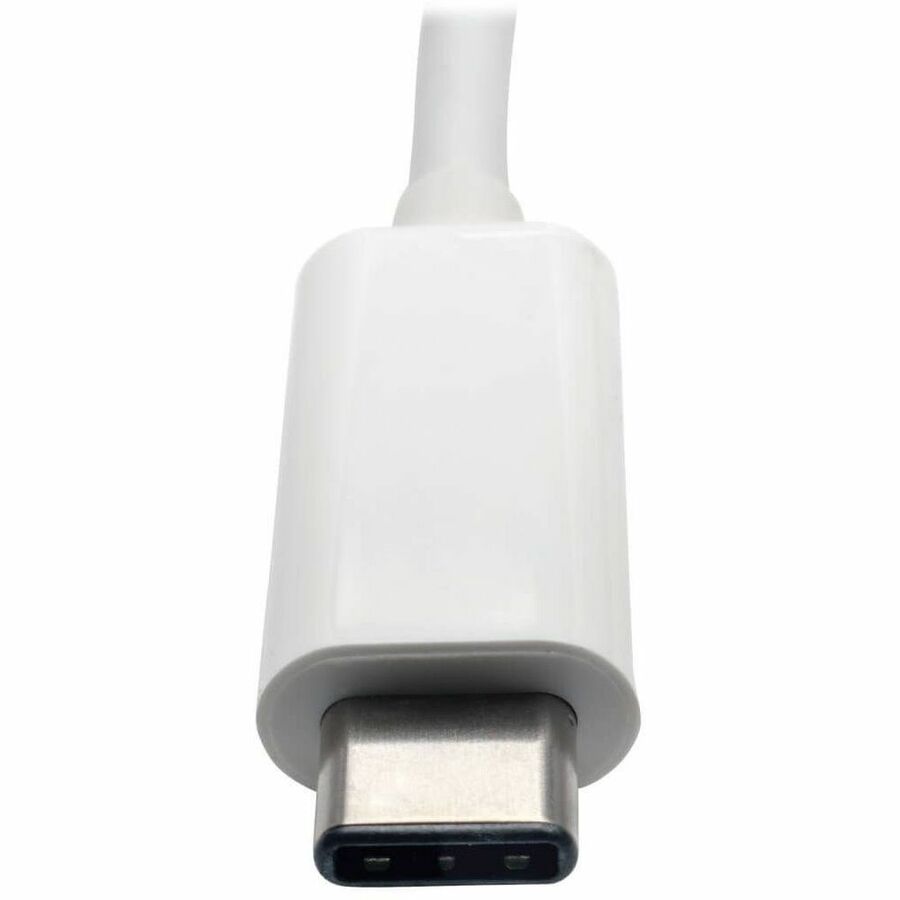 Tripp Lite by Eaton USB-C Multiport Adapter VGA USB 3.x (5Gbps) Hub Port Gigabit Ethernet and 60W PD Charging White - for Notebook/Tablet PC - 2 x USB Ports - 2 x USB 3.0 - Network (RJ-45) - VGA - Wired
