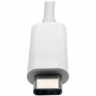 USB 3.1 Gen 1 USB-C to HDMI Adapter, USB-A/USB-C PD Charging/Gigabit Ethernet, 3", White