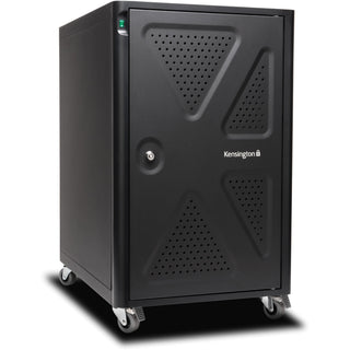 kensington-ac12-security-charging-cabinet-universal-device-4-casters-x-165-width-x-232-depth-x-281-height-black-for-12-devices-1-each_kmw64415 - 2