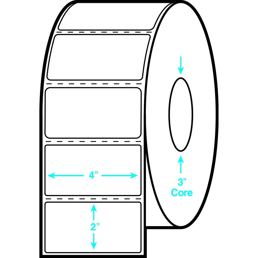 Avery Shipping Label - 4" Width x 2" Length - Permanent Adhesive - Rectangle - Direct Thermal - White - Paper - 1000 / Sheet - 2 Total Sheets - 2000 Total Label(s) - 1