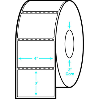 Avery Shipping Label - 4" Width x 3" Length - Permanent Adhesive - Rectangle - Direct Thermal - White - Paper - 1000 / Sheet - 2 Total Sheets - 2000 Total Label(s) - 1