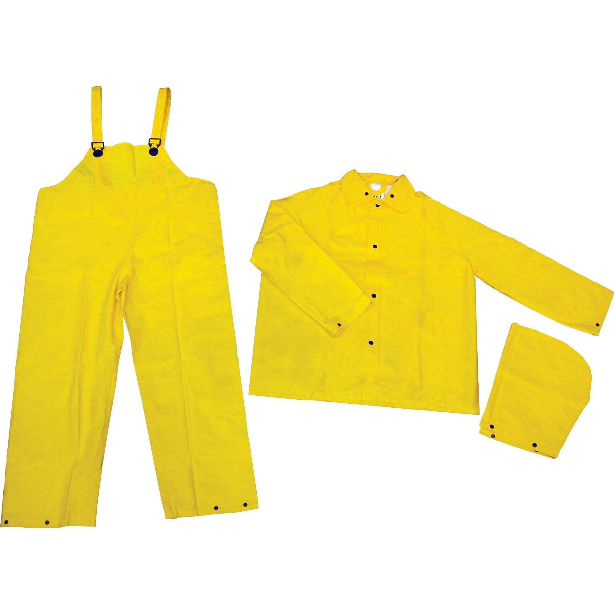 river-city-three-piece-rainsuit-recommended-for-agriculture-construction-transportation-sanitation-carpentry-landscaping-large-size-water-protection-snap-closure-polyester-polyvinyl-chloride-pvc-yellow-1-each_mcs2003l - 1