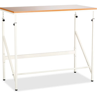 safco-laminate-tabletop-standing-height-desk-for-table-topmelamine-laminate-rectangle-beech-top-powder-coated-cream-base-adjustable-height-38-to-50-adjustment-x-48-table-top-width-x-24-table-top-depth-50-height-assembly-required_saf1957bh - 1