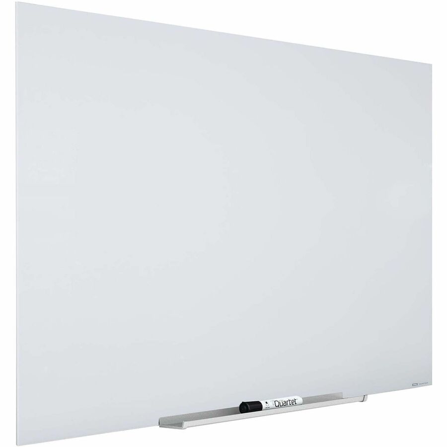InvisaMount Magnetic Glass Marker Board, 39 x 22, White Surface