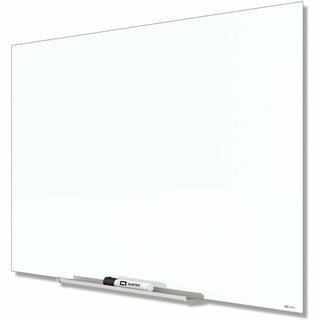 InvisaMount Magnetic Glass Marker Board, 39 x 22, White Surface