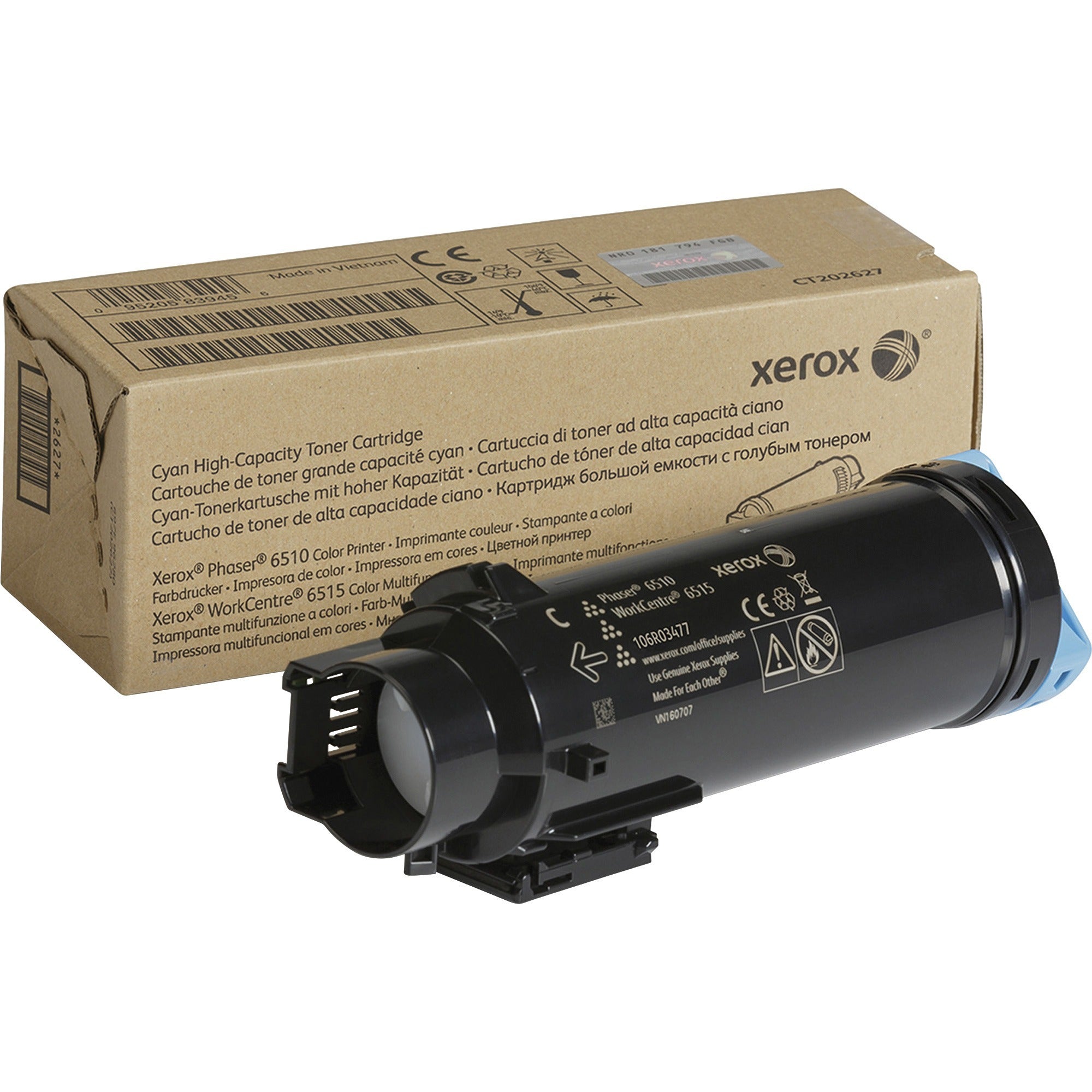 106R03477 High-Yield Toner, 2,400 Page-Yield, Cyan
