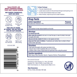 purell-clean-scent-hand-sanitizing-wipes-clean-white-durable-alcohol-free-for-hand-multi-surface-40-per-canister-6-carton_goj912006cmrct - 6