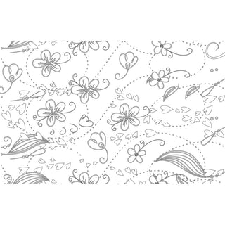 House of Doolittle Doodle Notes Spiral Notebook - 111 Pages - Spiral Bound - 7" x 9" - Black & White Flower Cover - Hard Cover - Recycled - 1 Each