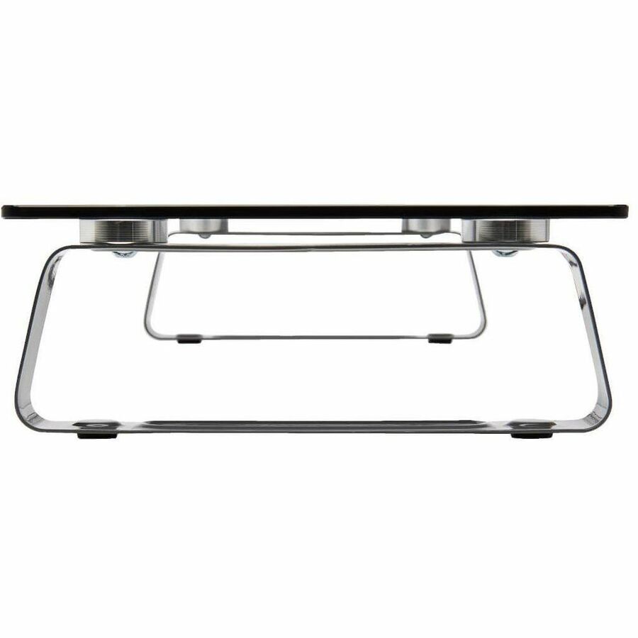 Universal Glass-Top Monitor Riser, 22" x 8" x 3", Clear, Supports 3.9 lbs