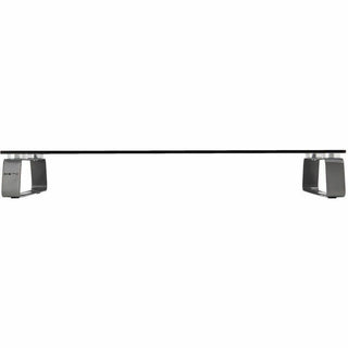 Universal Glass-Top Monitor Riser, 22" x 8" x 3", Clear, Supports 3.9 lbs