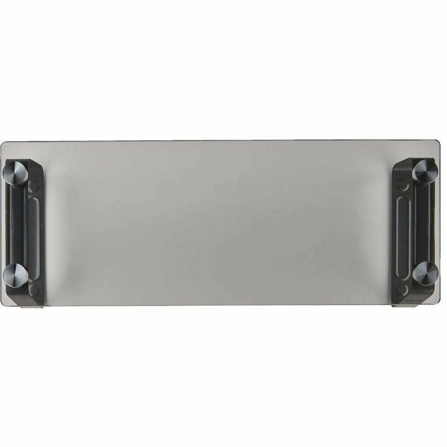 Universal Glass-Top Monitor Riser, 22" x 8" x 3", Clear, Supports 3.9 lbs