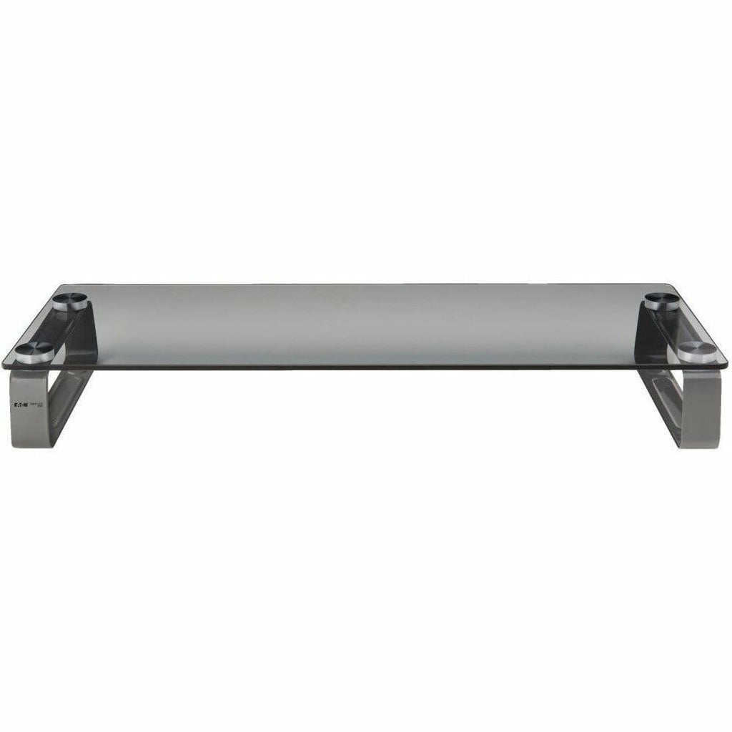 Universal Glass-Top Monitor Riser, 22" x 8" x 3", Clear, Supports 3.9 lbs