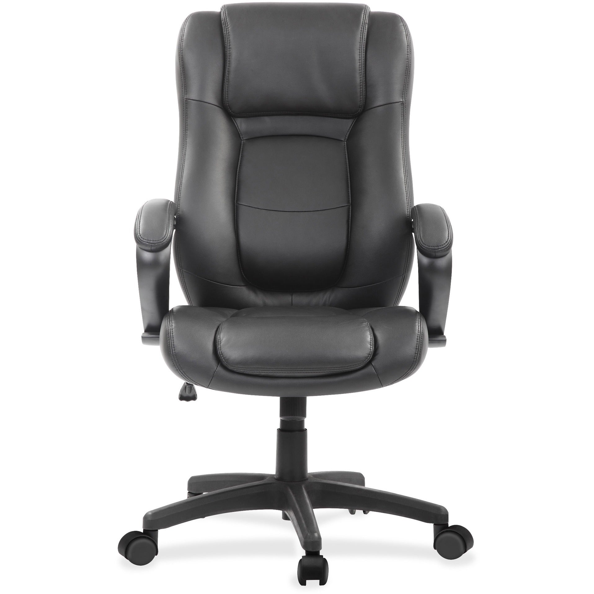 eurotech-pembroke-mid-back-executive-chair-black-bonded-leather-seat-black-bonded-leather-back-high-back-5-star-base-1-each_eutle521 - 2