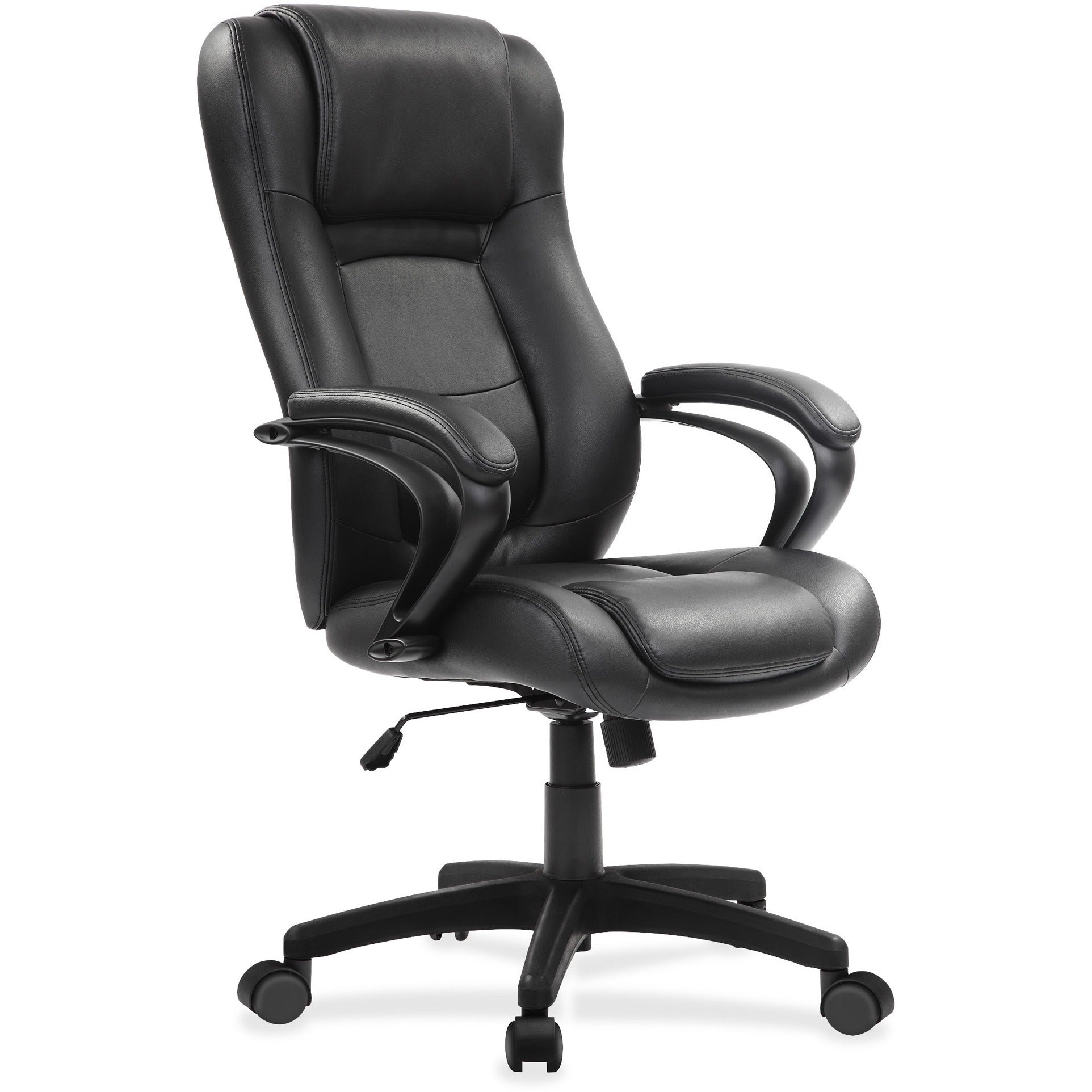 eurotech-pembroke-mid-back-executive-chair-black-bonded-leather-seat-black-bonded-leather-back-high-back-5-star-base-1-each_eutle521 - 5