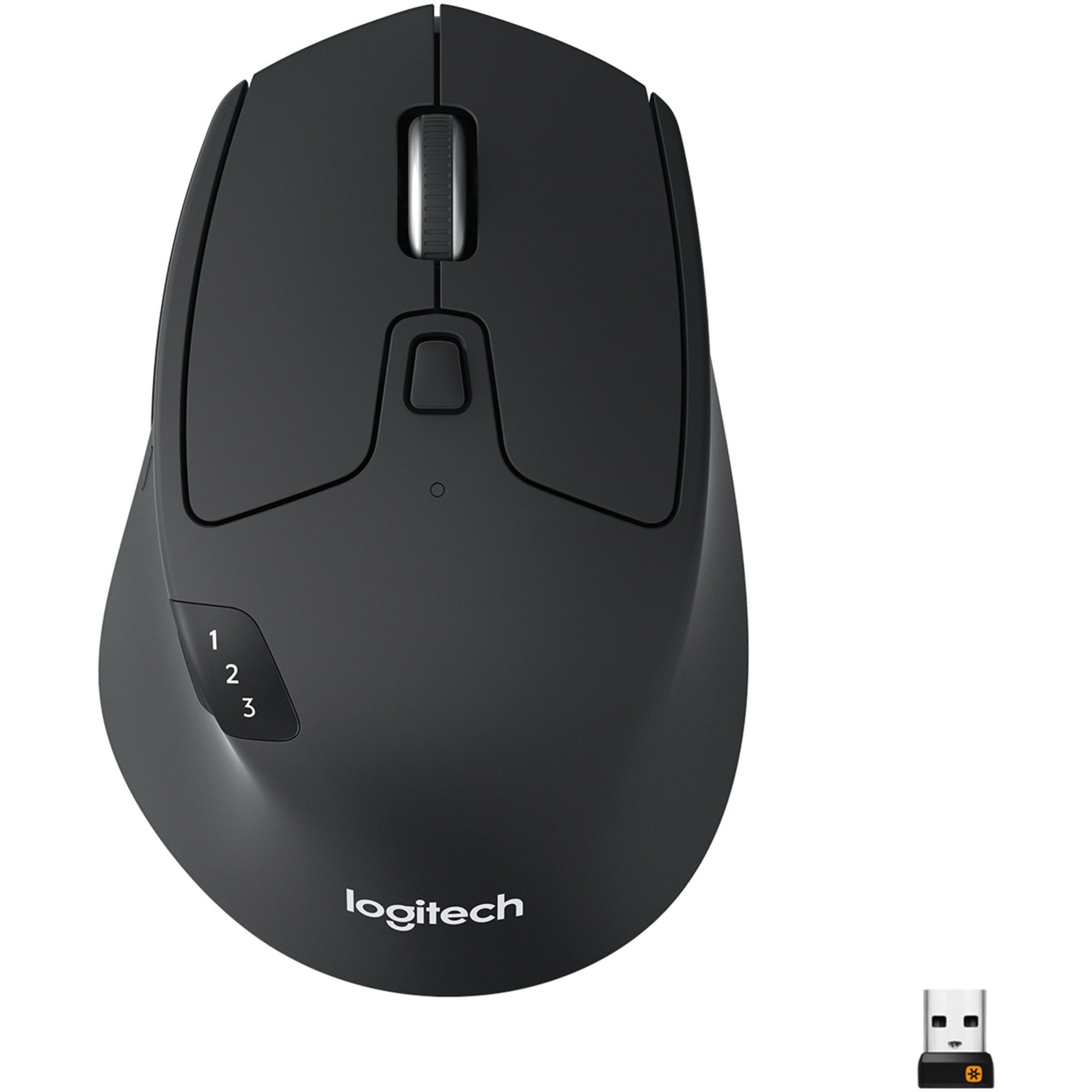 logitech-m720-triathlon-multi-device-wireless-mouse-bluetooth-usb-unifying-receiver-1000-dpi-8-buttons-2-year-battery-compatible-with-laptop-pc-mac-ipados-black-optical-wireless-bluetooth-radio-frequency-240-ghz-black-1-pack-_log910004790 - 1