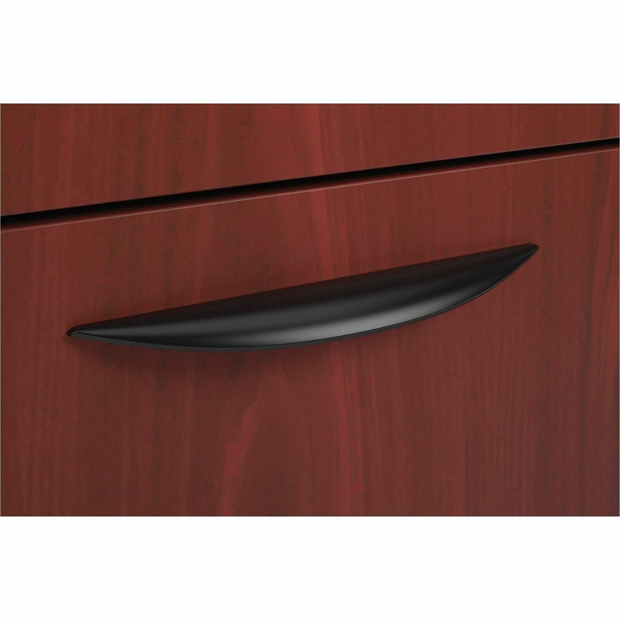 HON Classic Pull, Set of 2 - 0.9" Width x 0.5" Depth x 6.8" Height - Metal - Black
