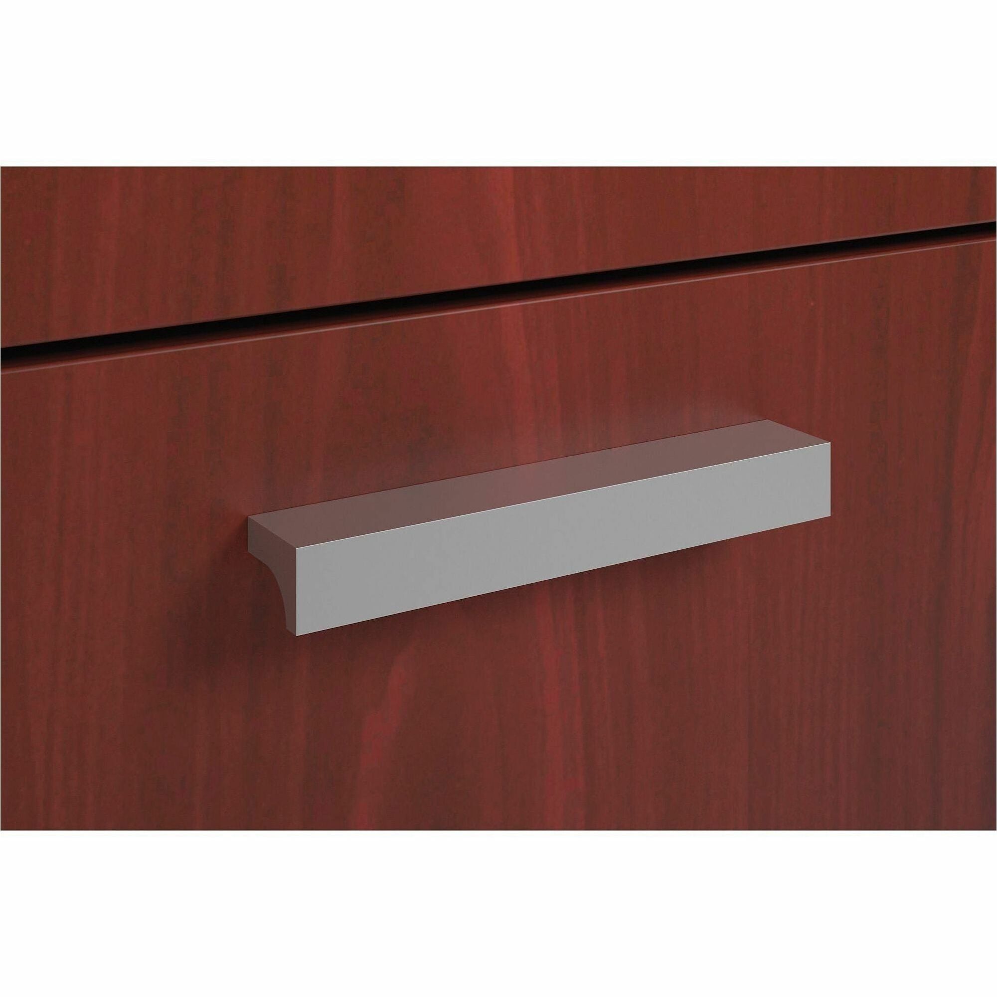 HON Contemporary Pull Set of 2 - 4.8" Width x 0.8" Depth x 0.7" Height - Metal - Silver